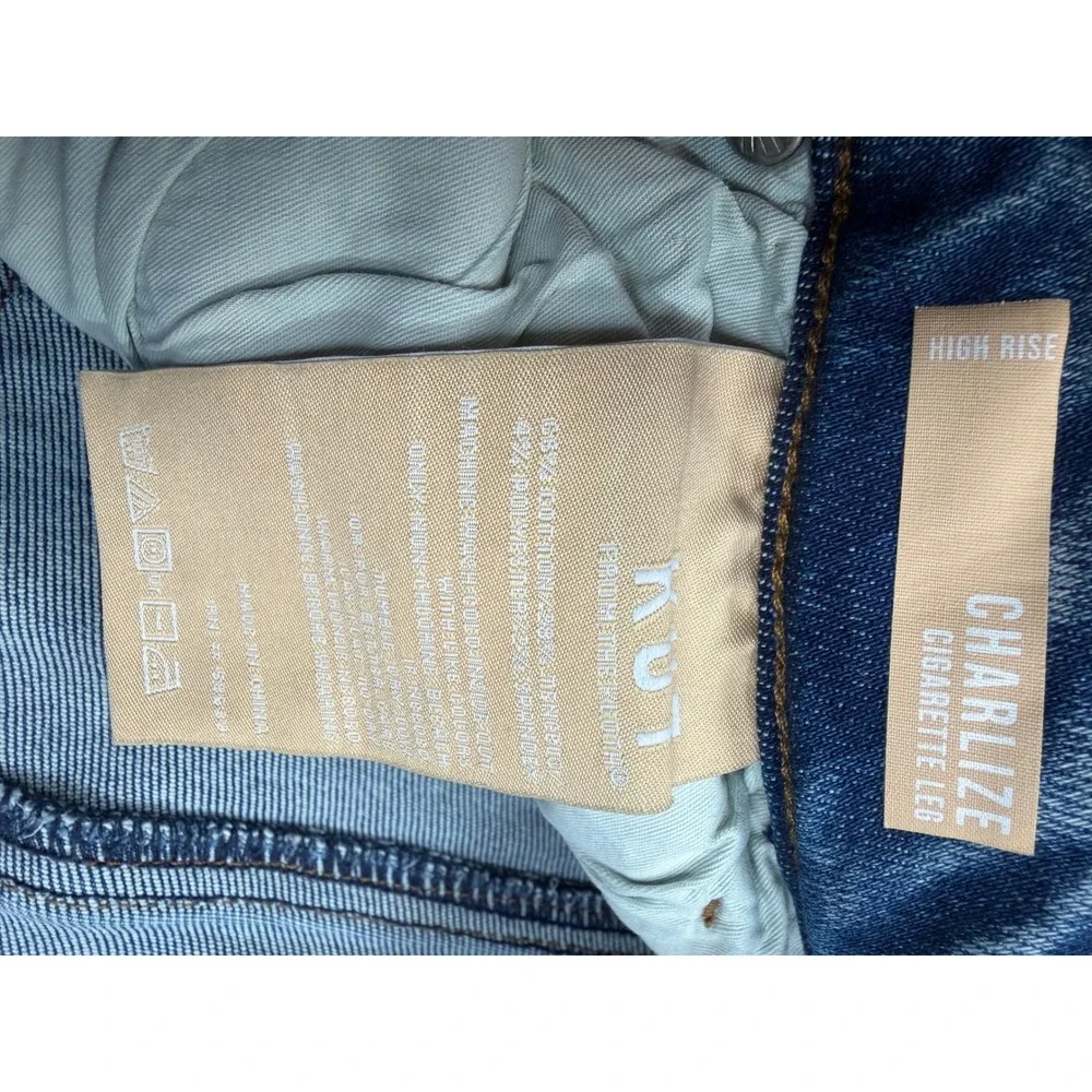 Kut from the‎ Kloth Charlize High Rise Cigarette Leg Jeans Medium Wash Size 10